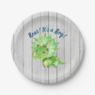 Dino Baby Shower Papieren Bord