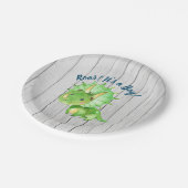 Dino Baby Shower Papieren Bord (Gekanteld)