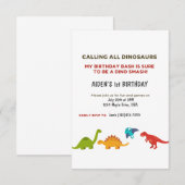 Dino Bash Kaart (Voorkant / Achterkant)