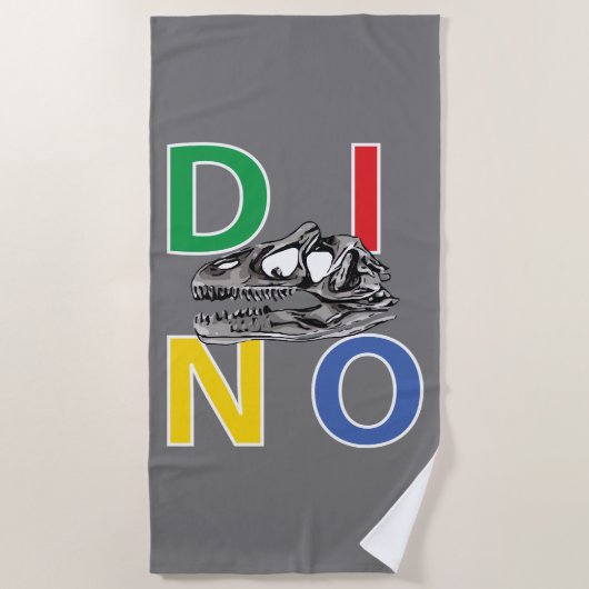 DINO - Beach Towel Strandlaken (Voorkant)