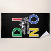 DINO - Beach Towel Strandlaken (Voorkant)