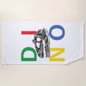 DINO - Beach Towel Strandlaken (Voorkant)