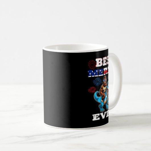 Dino Bigfoot 4 juli 1776 Jongens Amerikaanse vlag Koffiemok (Voorkant rechts)