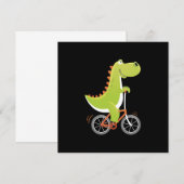 Dino Bike Biker Bicycle fietsen fietsen Gift Kaart (Voorkant / Achterkant)