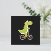 Dino Bike Biker Bicycle fietsen fietsen Gift Kaart (Staand voorkant)