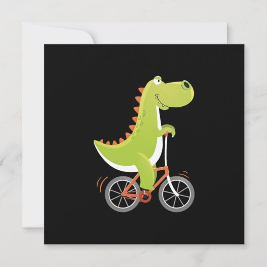 Dino Bike Biker Bicycle fietsen fietsen Gift Kaart (Voorkant)
