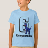 Dino Birthday - Aangepast tijdperk en gelegenheid T-shirt (Voorkant)