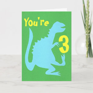Dino Birthday Card 3 afspelen Kaart