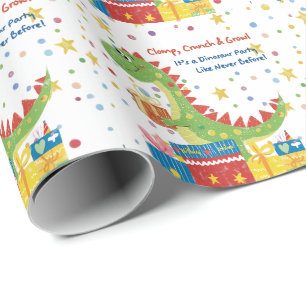 Dino Birthday Party Cadeaupapier