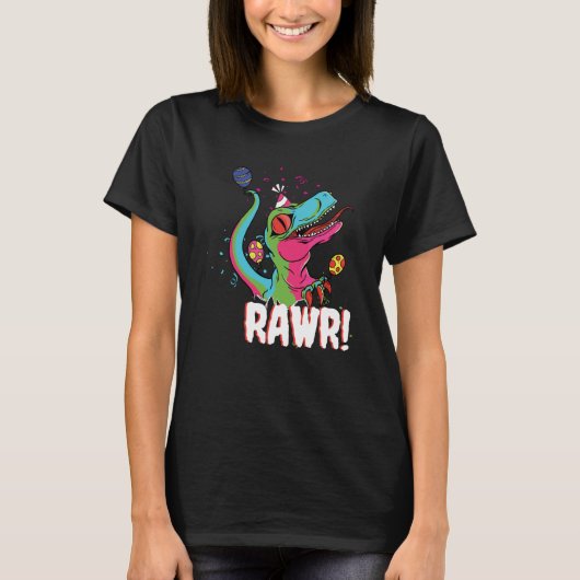 Dino Birthday Party T-shirt (Voorkant)