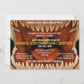 Dino Bite - Monstro Dinosaur Party - Uitnodigingen (Voorkant)