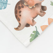 Dino Blan Fleece Deken (Hoek)