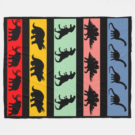 Dino Blanket Fleece Deken (Voorkant (Horizontaal))