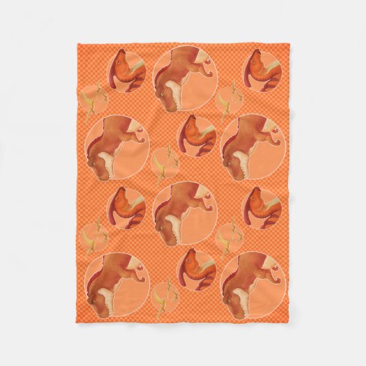 Dino Blanket Fleece Deken (Voorkant)