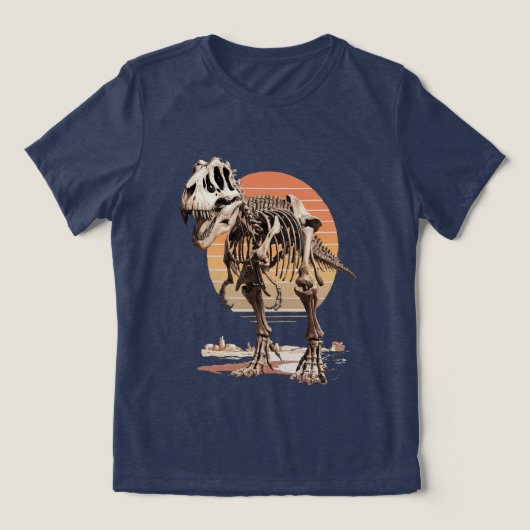 Dino Botten Tri-Blend Shirt (Design voorkant)