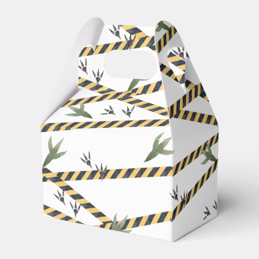 Dino Bouw Partij Favor Box Bedankdoosjes (Achterkant)