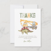Dino Bouwpartij Dank u kaart (Voorkant)