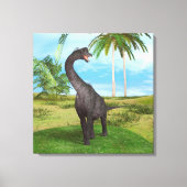 Dino Brachiosaurus Canvas Afdruk (Voorkant)