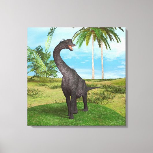 Dino Brachiosaurus Canvas Afdruk (Voorkant)