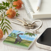 Dino Brachiosaurus Sleutelhanger (Voorkant Rechts)