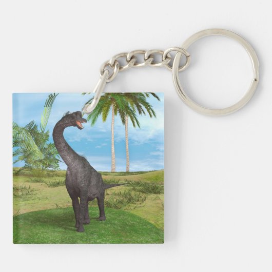 Dino Brachiosaurus Sleutelhanger (Achterkant)