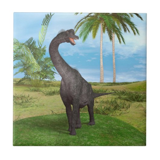 Dino Brachiosaurus Tegeltje (Voorkant)
