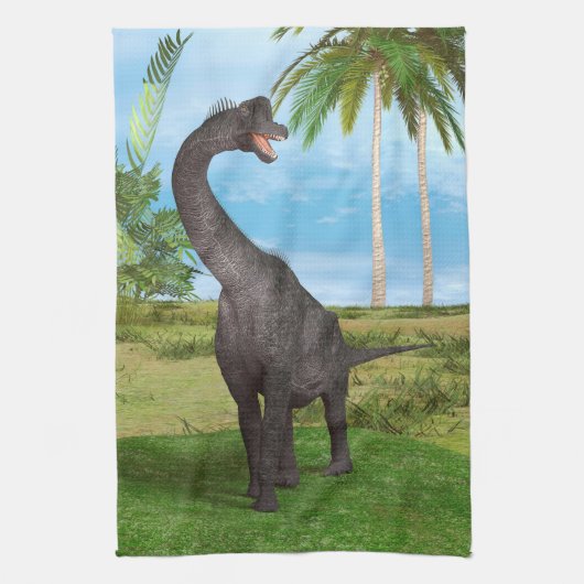 Dino Brachiosaurus Theedoek (Verticaal)