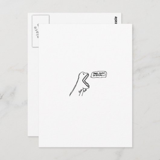 dino briefkaart (Voorkant / Achterkant)