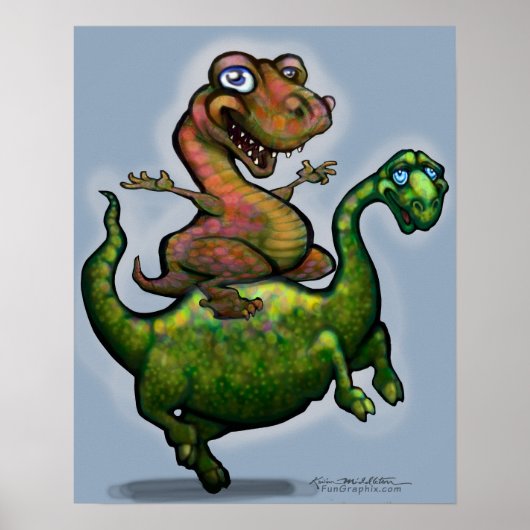 Dino Bronco Poster (Voorkant)