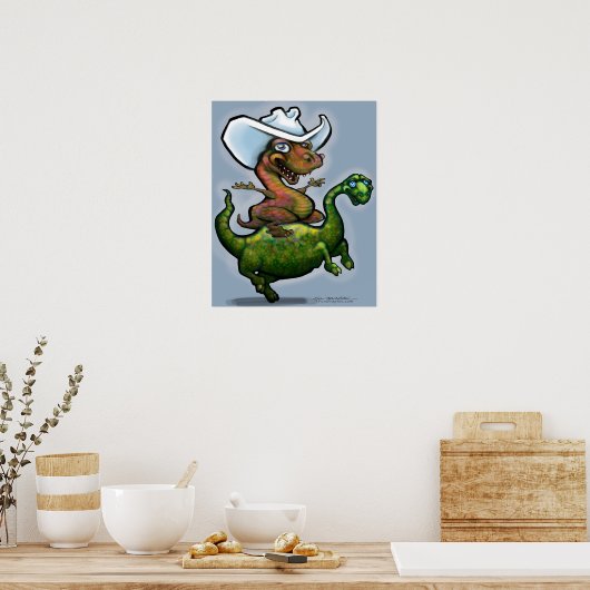 Dino Bronco Poster (Keuken)