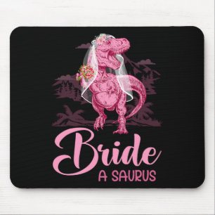 Dino Bruiloft Bruid Een Saurus Dinosaur Grappig Ca Muismat