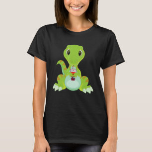 Dino Bubble Tea LGBT Gay Pride LGBT Vlag T-shirt