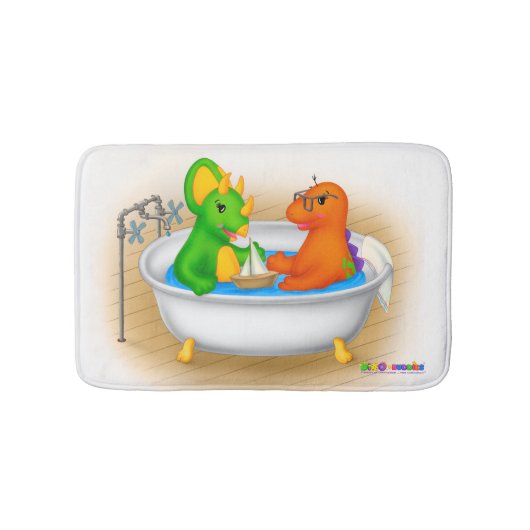 Dino-Buddies™ Bathmat - Funny Feet Bathtub! Badmat (Voorkant)