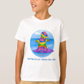 DINO-BUDDIES™ - Bo™ Surfing T-Shirt (wit) (Voorkant)