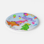Dino-Buddies™ Paper Cup - Dino-Buddies Dance Party Papieren Bordje (Gekanteld)