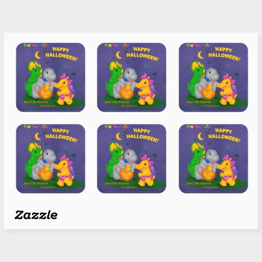 Dino-Buddies™ Stickers - Halloween Scene (Vel)