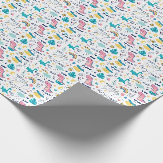 Dino Cadeaupapier (Hoek)