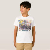 Dino Cafe Dinosaur lunchlijn T-shirt (Voorkant volledig)