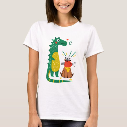 Dino & capy t-shirt (Voorkant)
