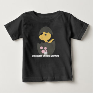 Dino Chick 2 Baby fijne jersey T-shirt