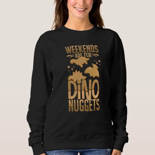 Dino Chicken Nugget Dinosaur Nugs Veggie 1 Trui (Voorkant)