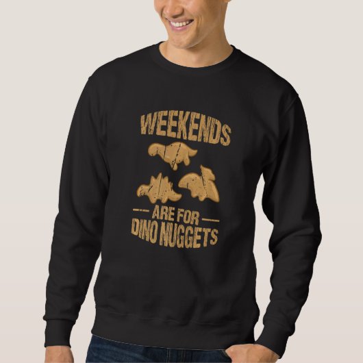 Dino Chicken Nugget Dinosaur Nugs Veggie Trui (Voorkant)