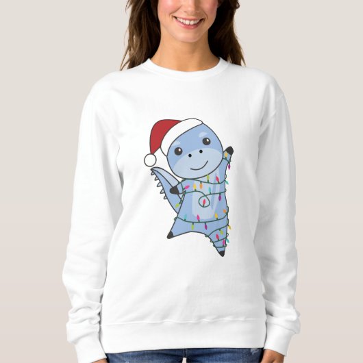 Dino Christmas Dinos Winter Animals Trui (Voorkant)