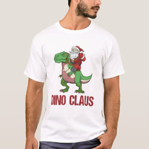 Dino Claus Rex Kerstmis Tyrannosaurus Dino T-shirt
