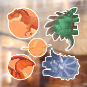 Dino Clings Raamsticker (Vel 2)