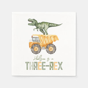 Dino Constructie Drie Rex servetten