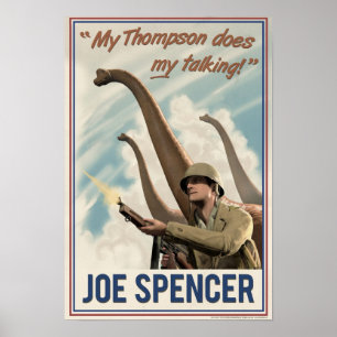 Dino D-Day Joe Spencer Poster