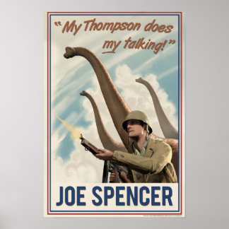 Dino D-Day Joe Spencer Poster