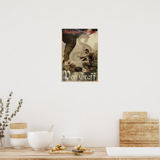 Dino D-Day: Von Graff Poster (Keuken)