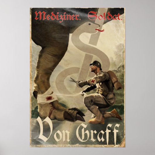 Dino D-Day: Von Graff Poster (Voorkant)